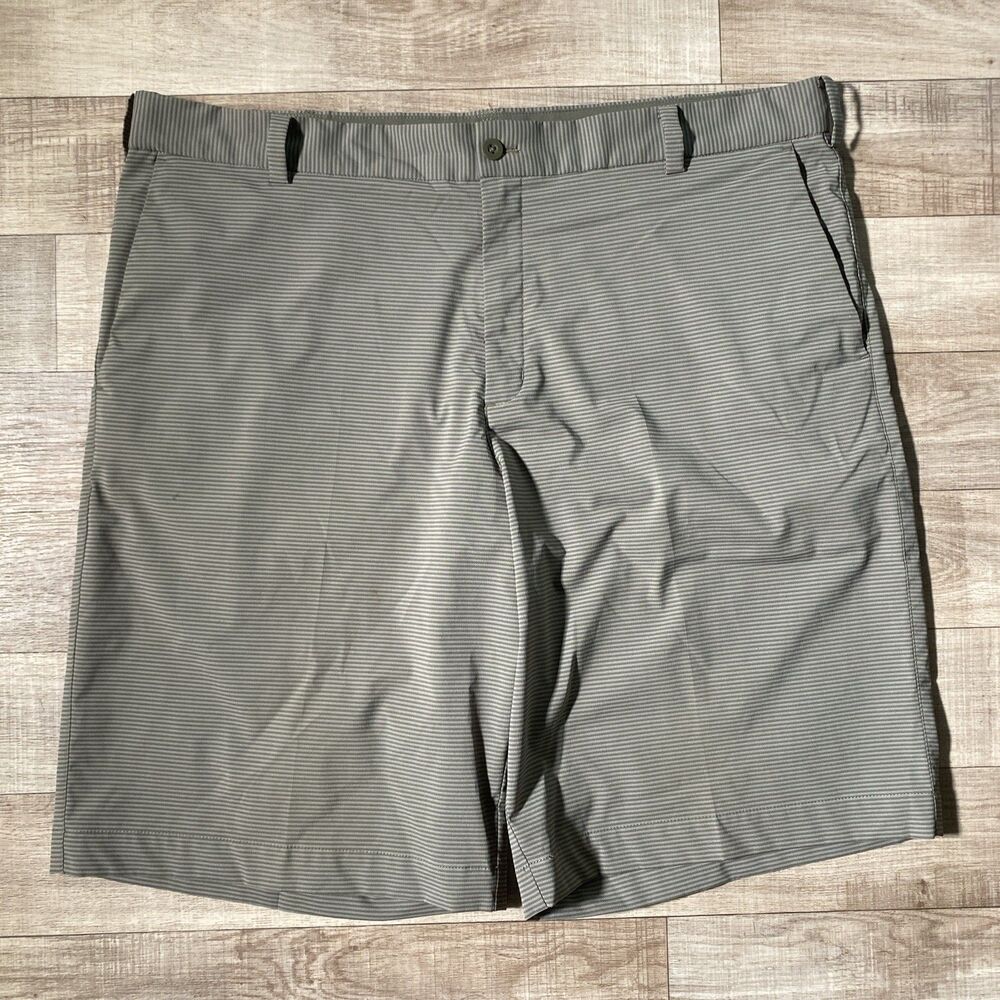 Nike Shorts Mens 38 Gray Striped Golf Tour Performance Dri-Fit Stretch